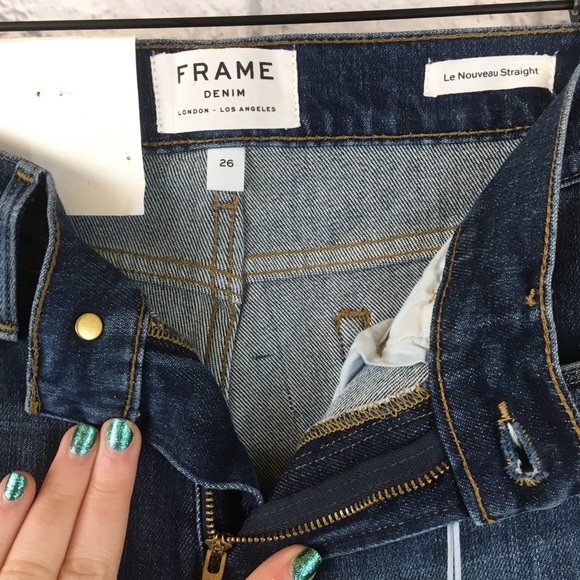 Frame NWT RARE Le Nouveau Straight High Rise Jeans - Picture 6 of 6